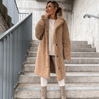 Fair Midi Teddy Fleece Coat