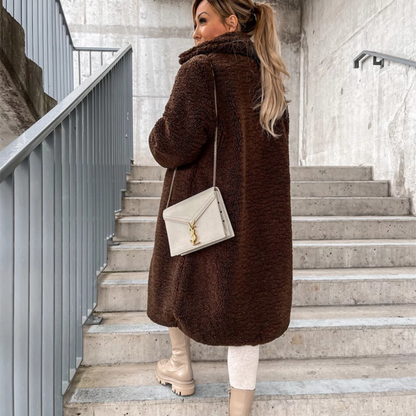 Fair Midi Teddy Fleece Coat
