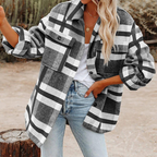 Pretty Check Overshirt Jacket