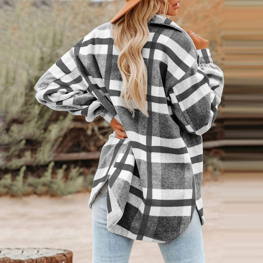 Pretty Check Overshirt Jacket