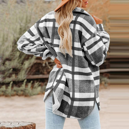 Pretty Check Overshirt Jacket