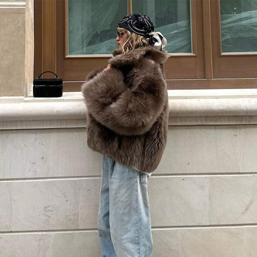 Short fur coat