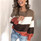 Jersey de punto con rayas de Colores