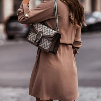 Long Sleeve Autumn Shirt Dress