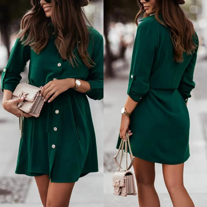 Long Sleeve Autumn Shirt Dress