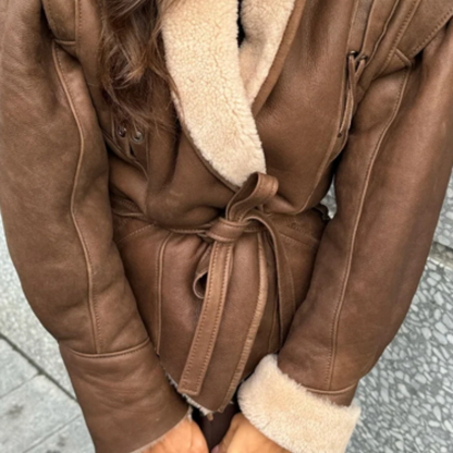 Coat made of fur and shearling Paris