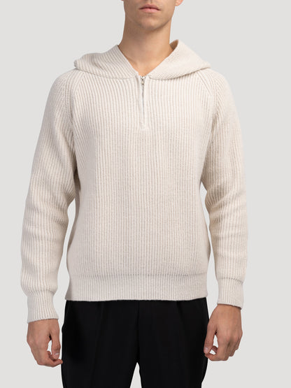 Sudadera con capucha cálida y semicremallera TAEGU