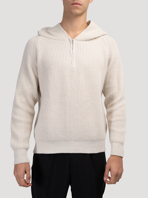 Sudadera con capucha cálida y semicremallera TAEGU