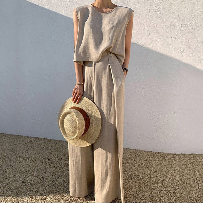 Two-Piece Linen Set