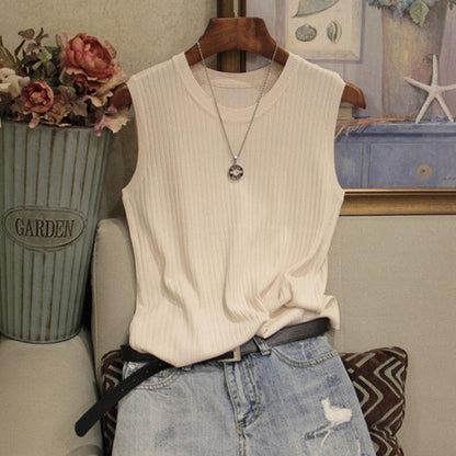 Camisa sin mangas para mujer