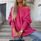 Off-Shoulder Knit Sweater