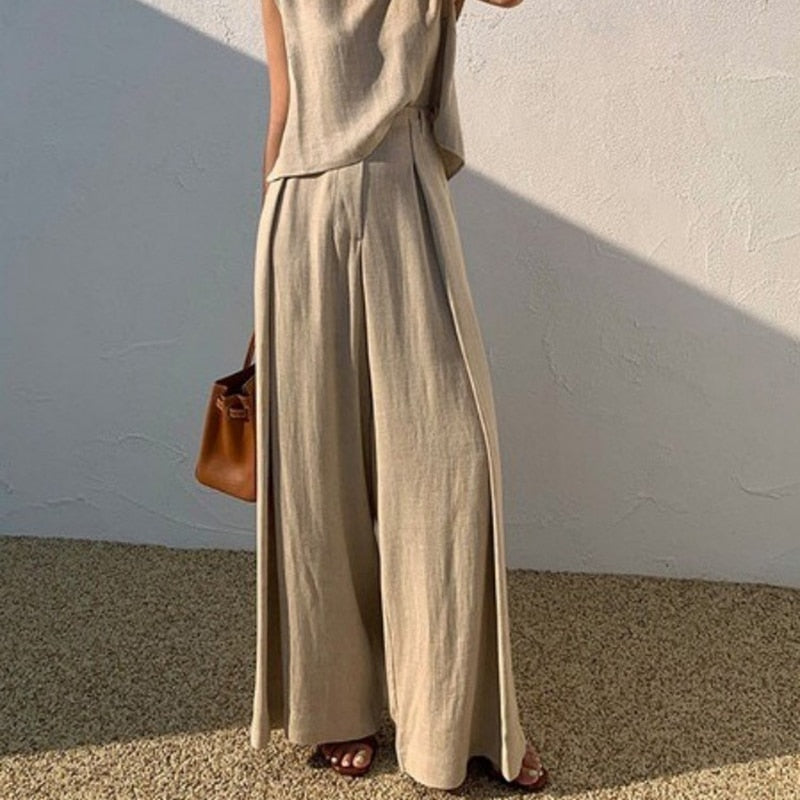 Two-Piece Linen Set
