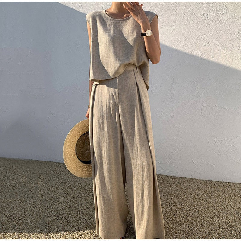 Two-Piece Linen Set