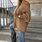Off-Shoulder Knit Sweater