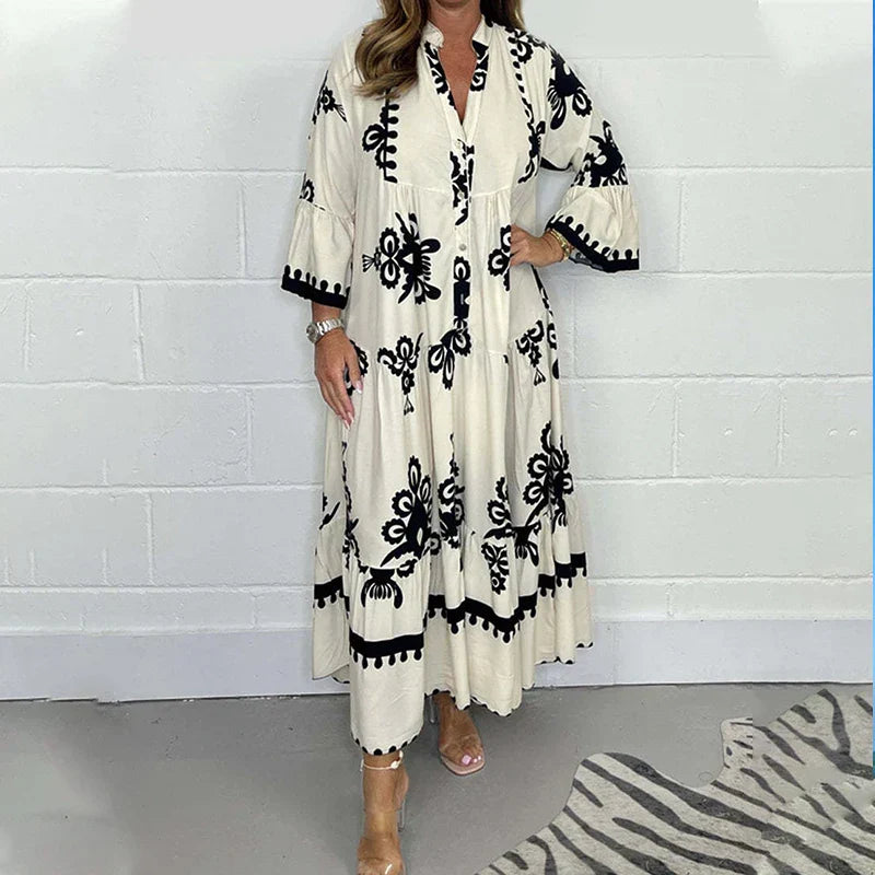Felicidad - vestido casual estampado para mujer