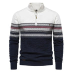 Jasper | Fair Isle half zip sweater