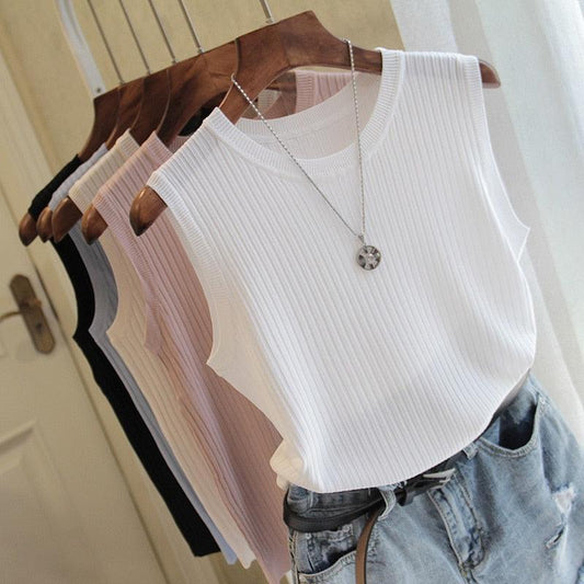 Camisa sin mangas para mujer
