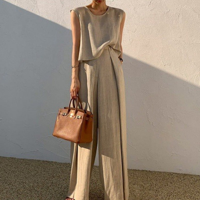 Two-Piece Linen Set