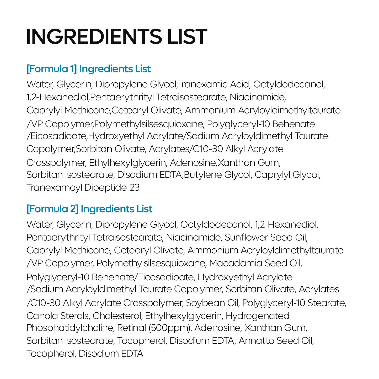 TX Eye Care Toner Set