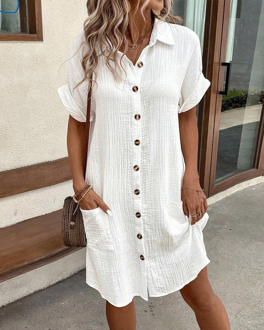 Andrea™ | The Textured Fabric Polo-Style Oversized