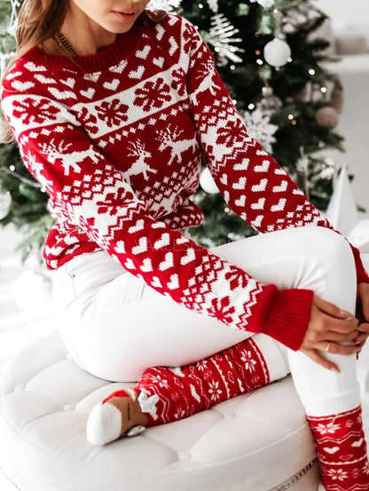 Women's Christmas Print Sweater