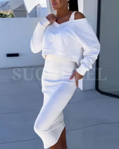 Andrea™ 2-in-1 Sweatshirt Dress – Cozy, Chic & Effortlessly Stylish