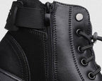 Classic black leather shoe