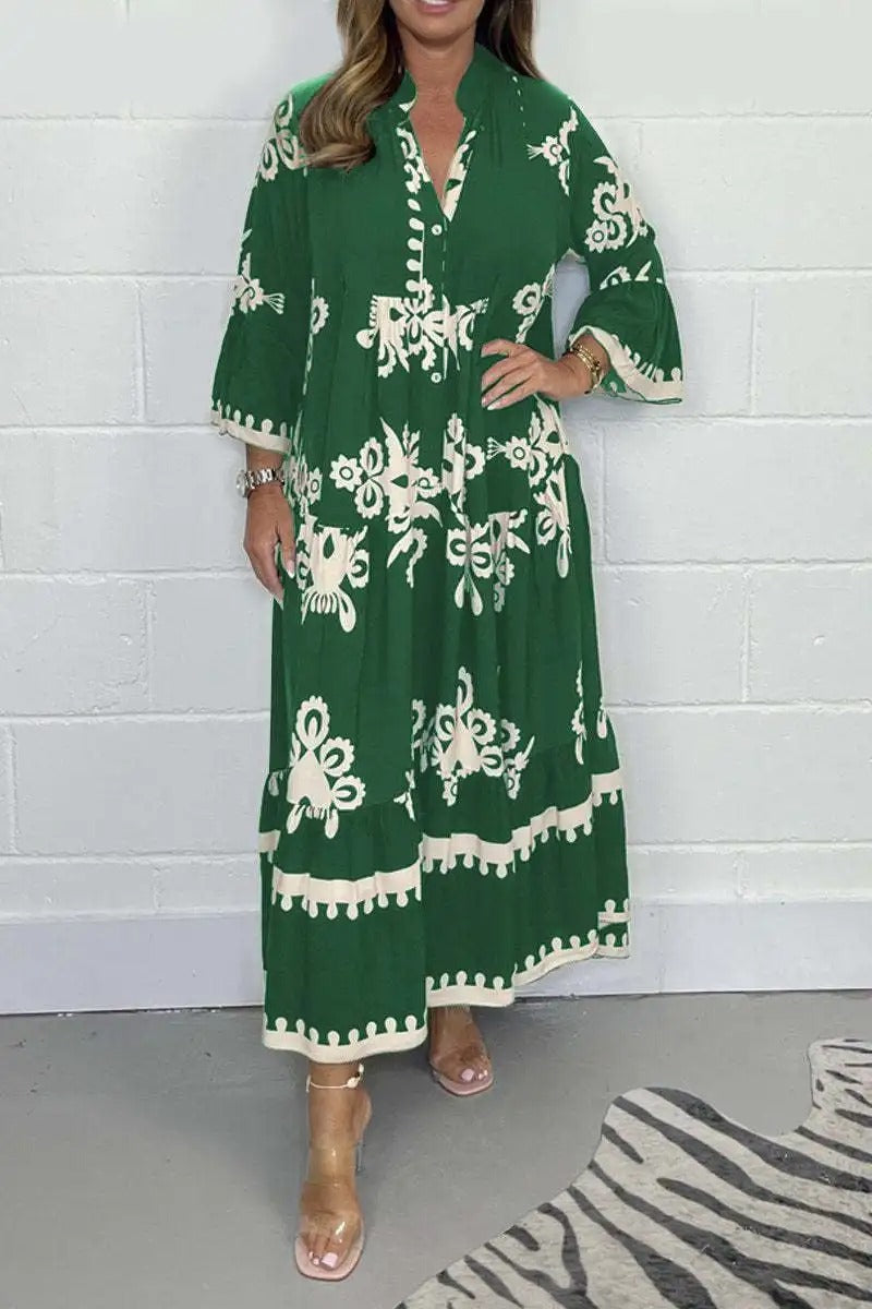 Felicidad - vestido casual estampado para mujer